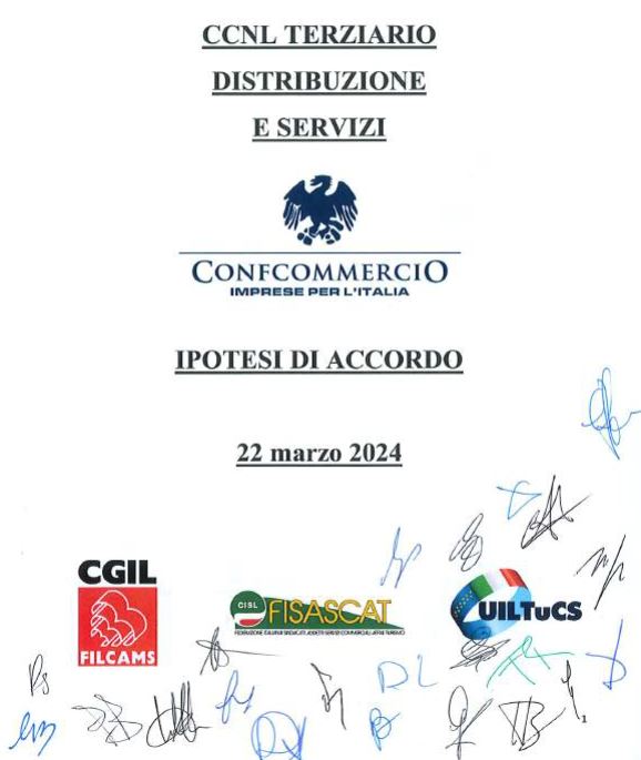 Terziario, Distribuzione e Servizi: c'è intesa sul rinnovo dei Contratti nazionali con Confcommercio e Confesercenti